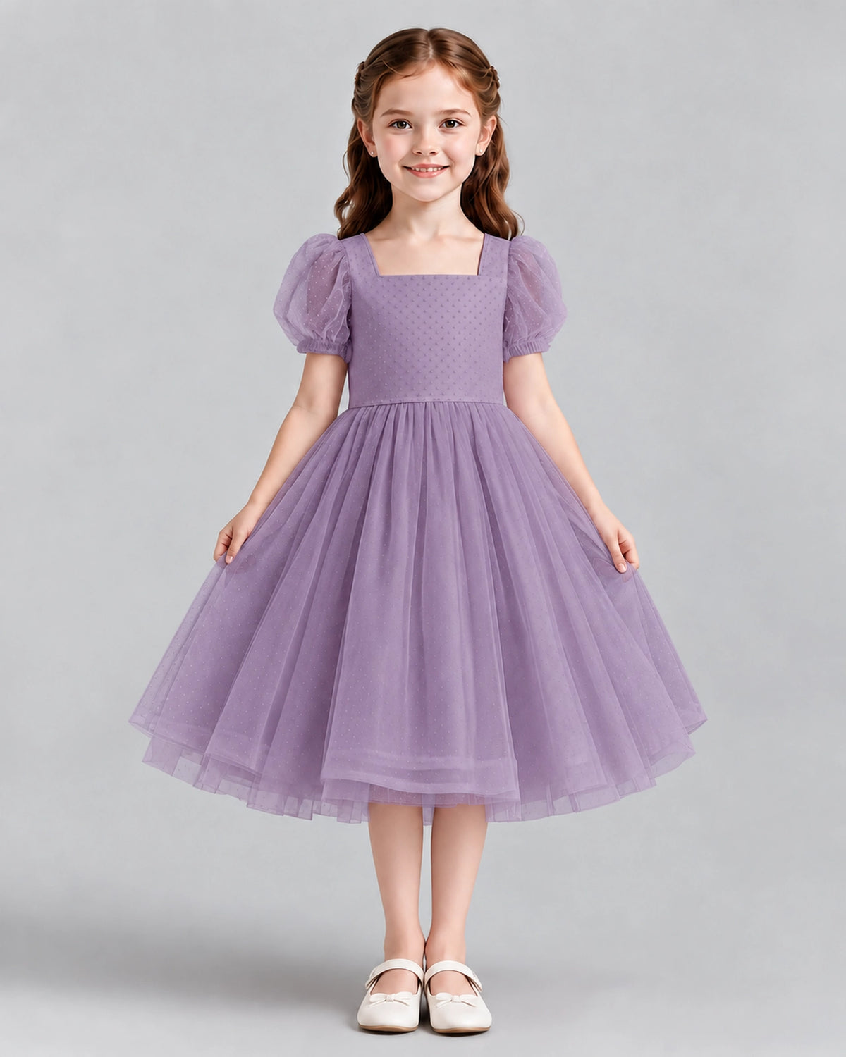 Wisteria A-line Girls Formal Dresses Front