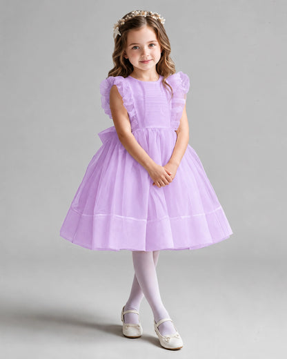 Lilac A-line Girls Formal Dresses Pose