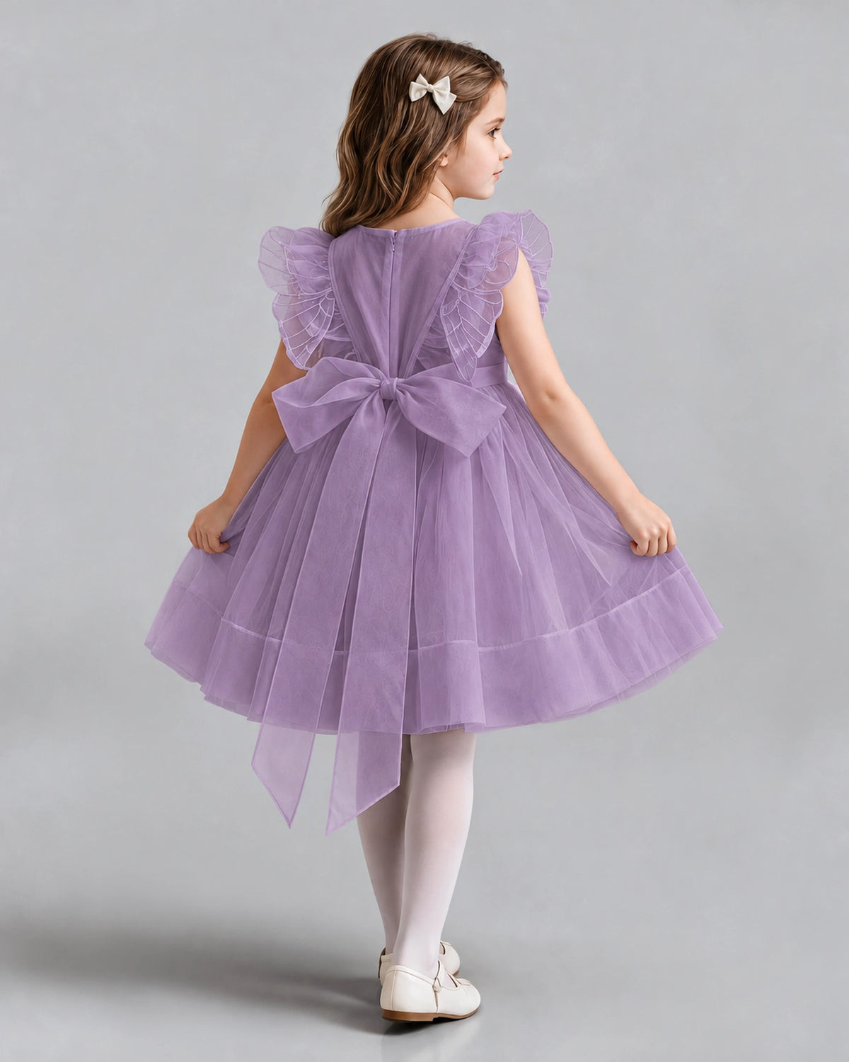 Wisteria A-line Girls Formal Dresses Back
