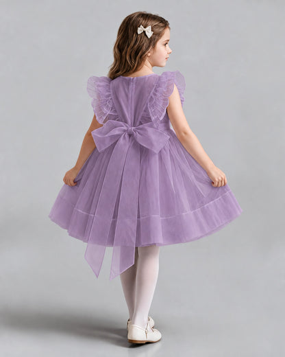 Wisteria A-line Girls Formal Dresses Back
