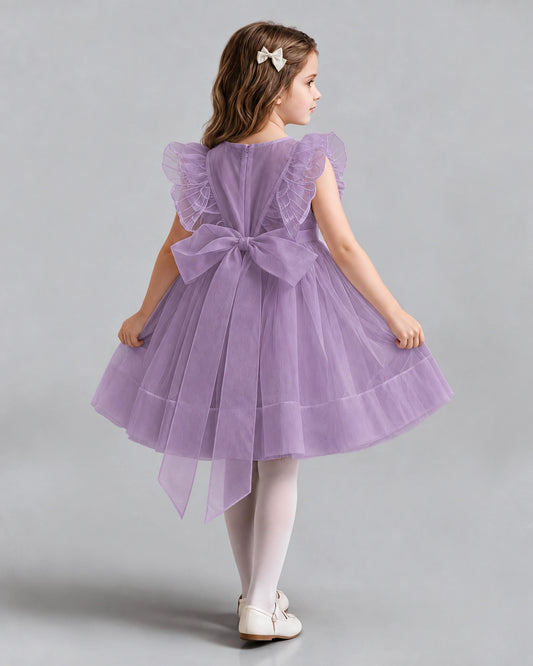 Wisteria A-line Girls Formal Dresses Back