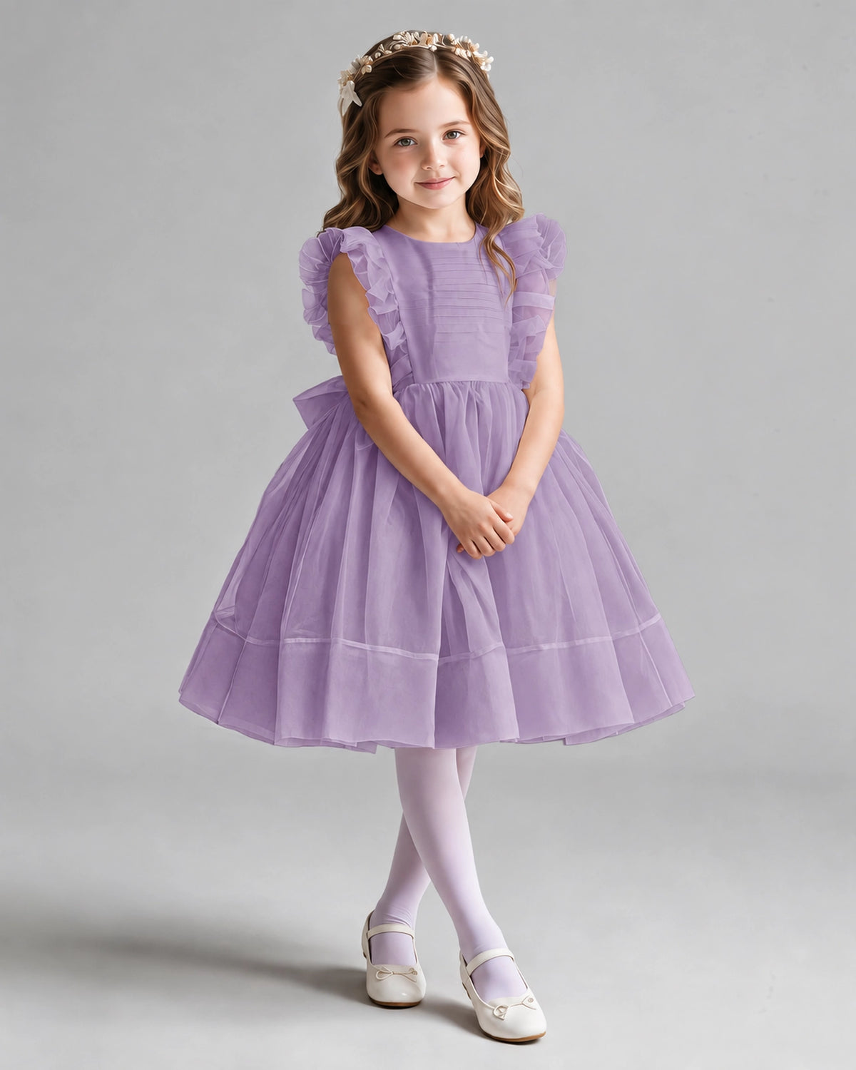 Wisteria A-line Girls Formal Dresses Pose