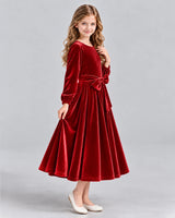 Red A-line Girls Formal Dress Side [Shared]