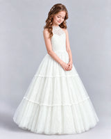 Ivory Ball Gown Flower Girl Dresses Side
