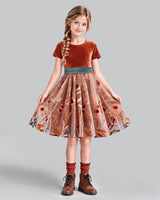Burnt Orange A-line Girls Formal Dress Pose [Shared]