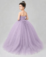 Wisteria Tulle Ball Gown Pageant Dress Back View