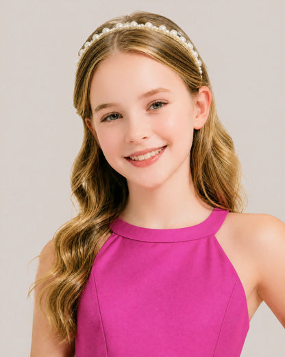 Hot Pink Junior Bridesmaid Dress 