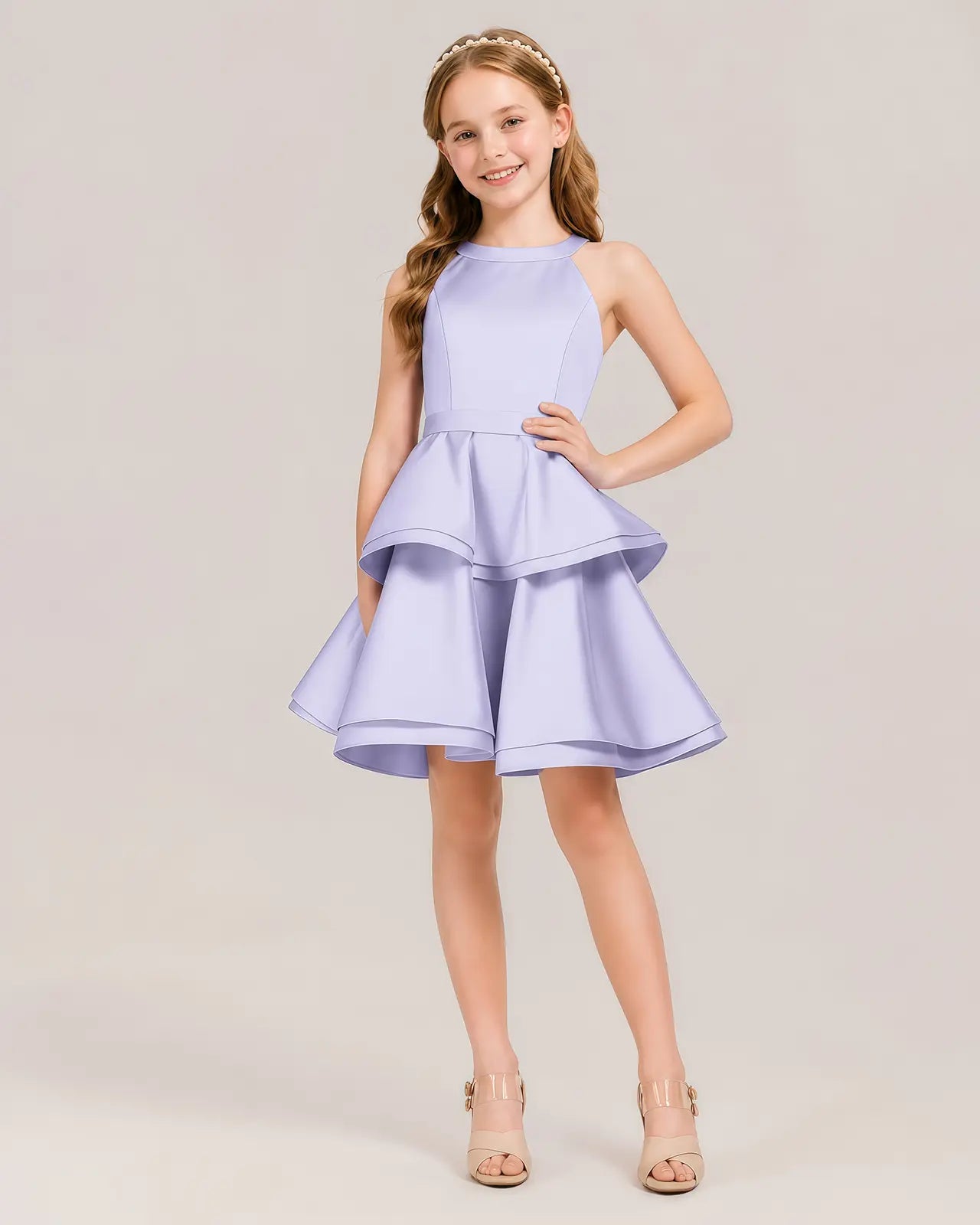 Lavender Junior Bridesmaid Dress 