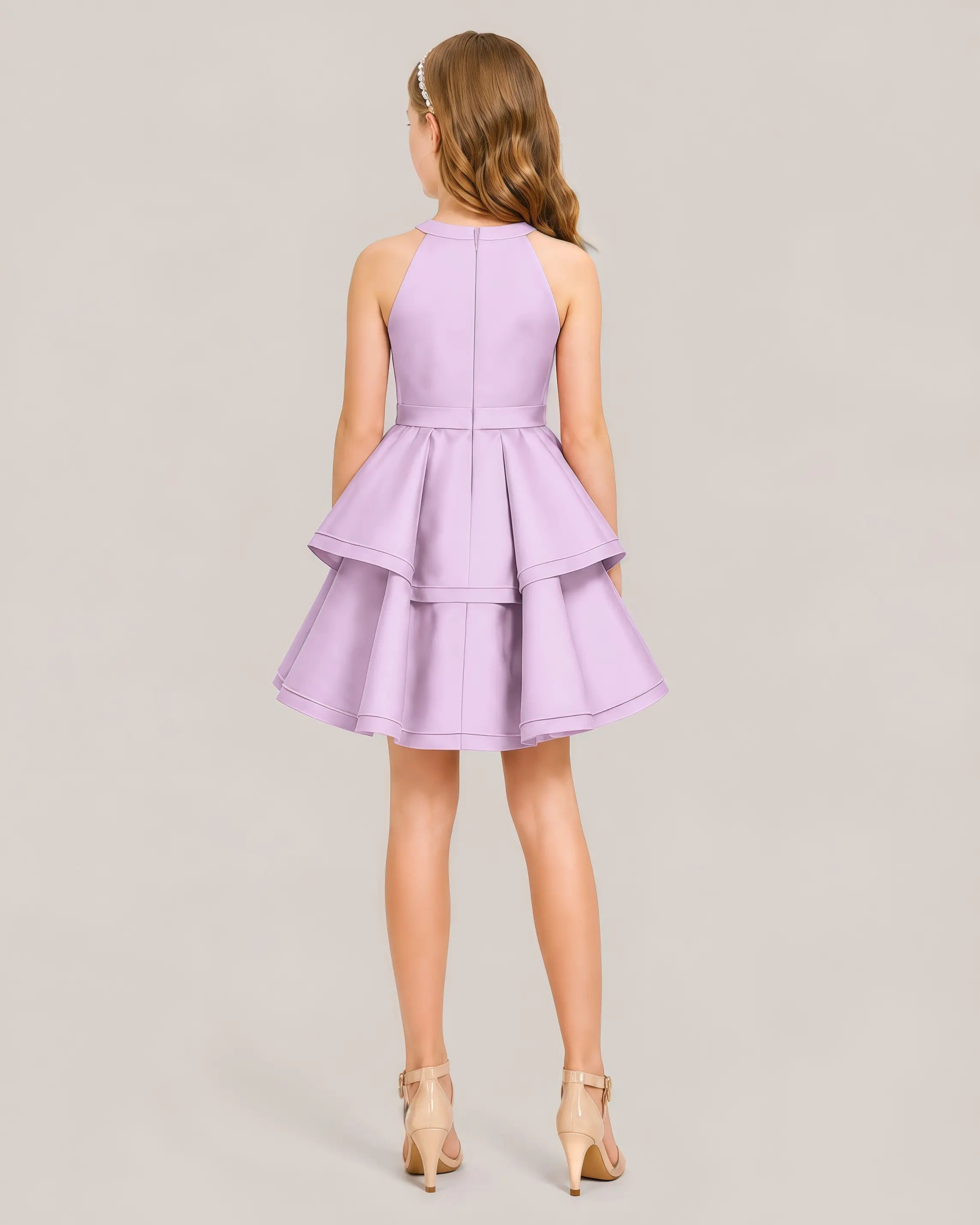 Lilac Junior Bridesmaid Dress 