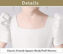 Girls Formal Dress Princess Birthday Party Dress Satin Formal Dresses For Teens