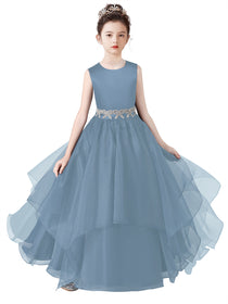 Girls Birthday Party Dresses Formal Special Occasion Dress For Teens Junior Bridesmaid Pageant Ball Gown