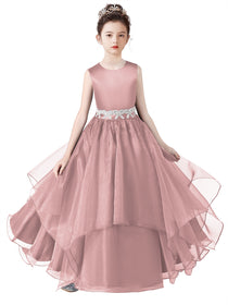 Girls Birthday Party Dresses Formal Special Occasion Dress For Teens Junior Bridesmaid Pageant Ball Gown