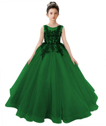 Dideyttawl 2026 Spring Lace Appliqué Ruffle Tulle Pageant Dress Ball Gown 1st Communion Formal Dress Pageant Birthday Party Dress
