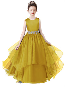 Girls Birthday Party Dresses Formal Special Occasion Dress For Teens Junior Bridesmaid Pageant Ball Gown
