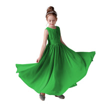 Dideyttawl Pleated Chiffon Flower Girl Dresses Sleeveless Wedding Guest Dress Simple Athenian Style A-Line Dresses for Special Occasion