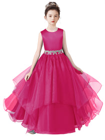 Girls Birthday Party Dresses Formal Special Occasion Dress For Teens Junior Bridesmaid Pageant Ball Gown