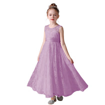 Dideyttawl Lace Flower Girl Dresses For Wedding Pagaent Ball Gown Girls Birthday Party Dress Sleeveless