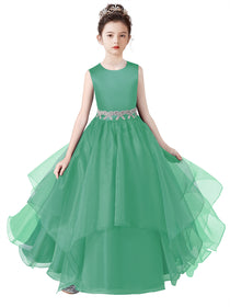 Girls Birthday Party Dresses Formal Special Occasion Dress For Teens Junior Bridesmaid Pageant Ball Gown
