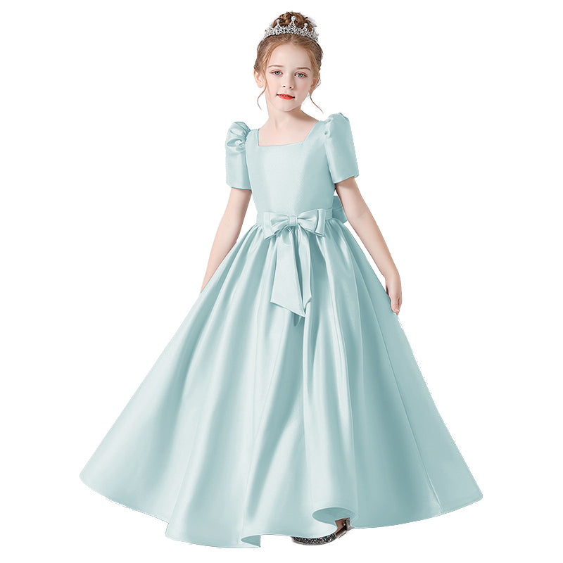 Girls Formal Dress Princess Birthday Party Dress Satin Formal Dresses For Teens
