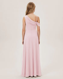 Pink Chiffon Junior Bridesmaid Dress