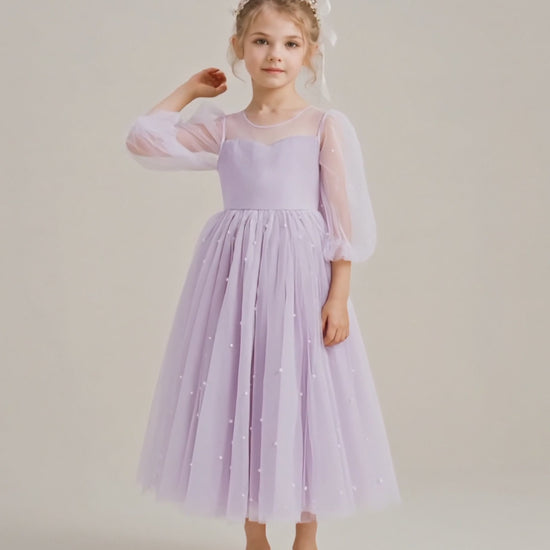 satinA-line_Flower_Girl_DressShow