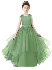 Girls Birthday Party Dresses Formal Special Occasion Dress For Teens Junior Bridesmaid Pageant Ball Gown
