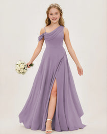 Wisteria Chiffon Junior Bridesmaid Dress