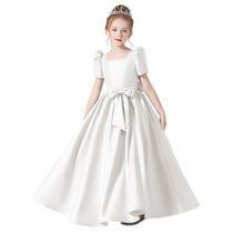 Girls Formal Dress Princess Birthday Party Dress Satin Formal Dresses For Teens
