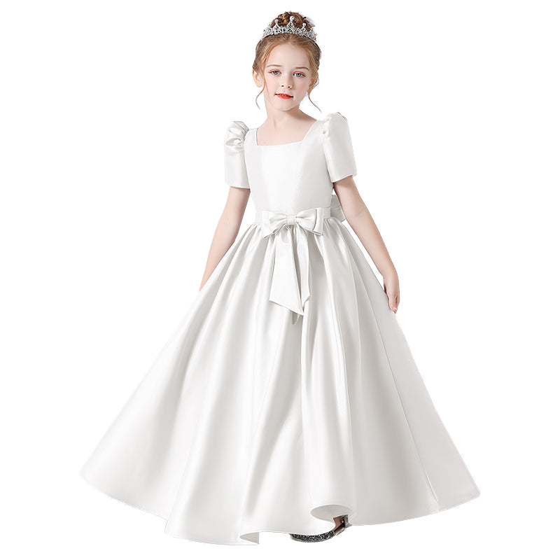 Girls Formal Dress Princess Birthday Party Dress Satin Formal Dresses For Teens