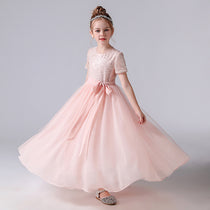 Dideyttawl Pink Flower Girl Dresses for Wedding Sequin Princess Dress