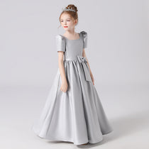 Girls Formal Dress Princess Birthday Party Dress Satin Formal Dresses For Teens