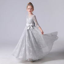 Girls First Communion Dresses Lace Special Occasion Dress Formal Long Gown Floor Length