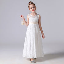 Dideyttawl Lace Flower Girl Dresses For Wedding Pagaent Ball Gown Girls Birthday Party Dress Sleeveless