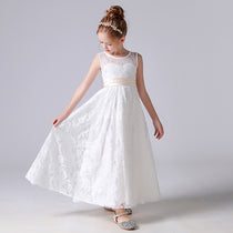 Dideyttawl Lace Flower Girl Dresses For Wedding Pagaent Ball Gown Girls Birthday Party Dress Sleeveless