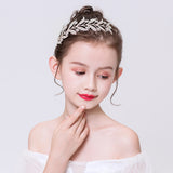 Silver Crystal Hair Accessories Front View