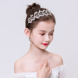 Rose Gold Crystal Hair Accessories Side View
