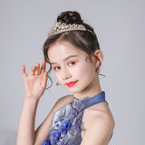 Gold Crystal Hair Accessories Front View