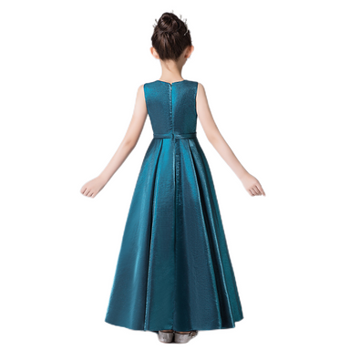 Junior Dark Blue Formal Dresses Pageant Dresses For Teen Girls Satin Evening Long Gown Sleeveless, Dark Blue / 6 Junior Dark Blue Formal Dresses Pageant Dresses For Teen Girls Satin Evening Long Gown Sleeveless, Dark Blue / 6