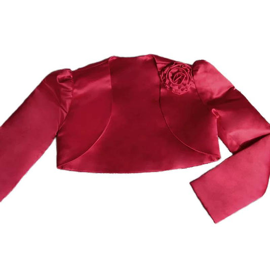 Little Girls Satin Cape Princess Coat