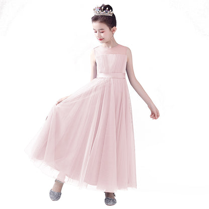 Flower Girl Dresses Junior Bridesmaid Wedding Formal Kids Girls' Special Occasion Princess Dress Tulle Full Length