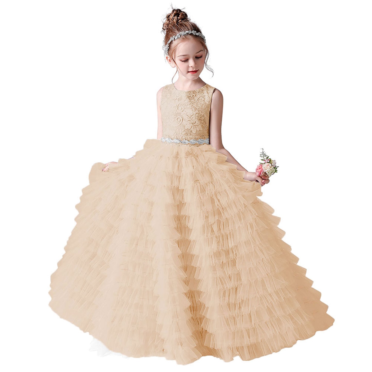 First Communion Dresses For Teen Girls Princess Birthday Party Dress Junior Ball Gown Floor Length