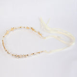 Gold Crystal Hair Accessories Front View