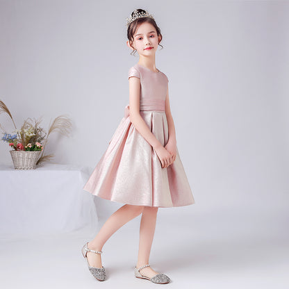 Flower Girl Dresses For Wedding Little Girl Formal Princess Dress Short Sleeve