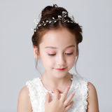 White Crystal Hair Accessories Front View