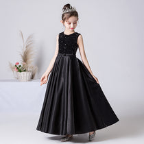 Dideyttawl Satin Sequins Formal Dresses For Girls Special Occasion Dresses Elegant Birthday Party Dress