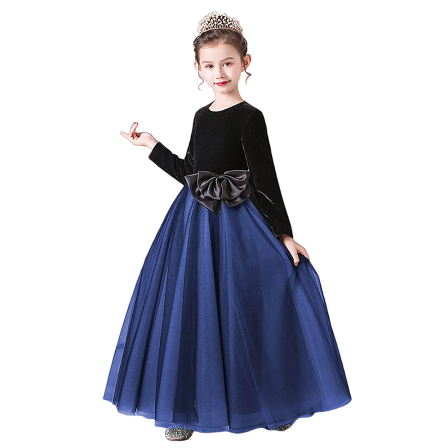 Girls Dark Green Pageant Dress Velevt dresses for special occasions Floor Length Formal Teen Girl Gown