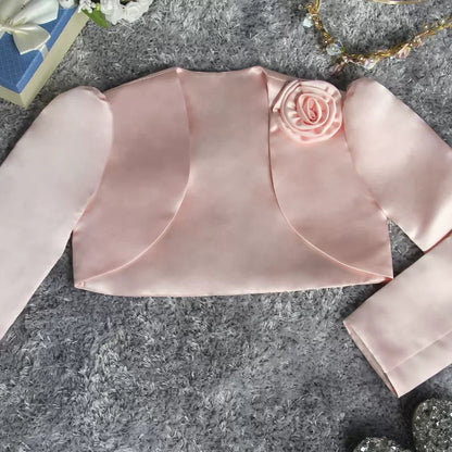 Little Girls Satin Cape Princess Coat