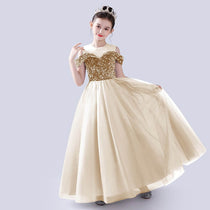 Off Shoulder Pageant Dresses For Teen Girls Sequins Long Evening Dress Flower Girls Dress Special Occasion dresses