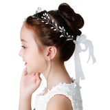 White Pearl Hair Accessories Side View