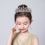 Gold Crystal Hair Accessories Front View
